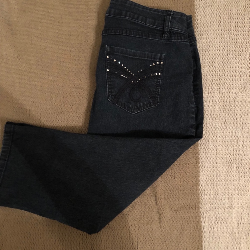 Denim capris